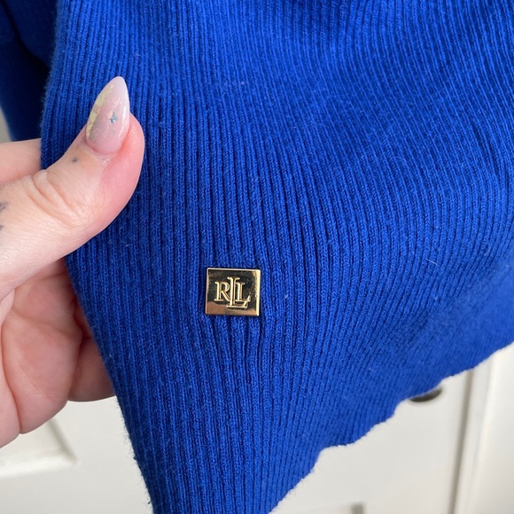 Lauren by Ralph Lauren Royal Blue Women's Sweater 2X excellent used condition - Picture 3 of 6